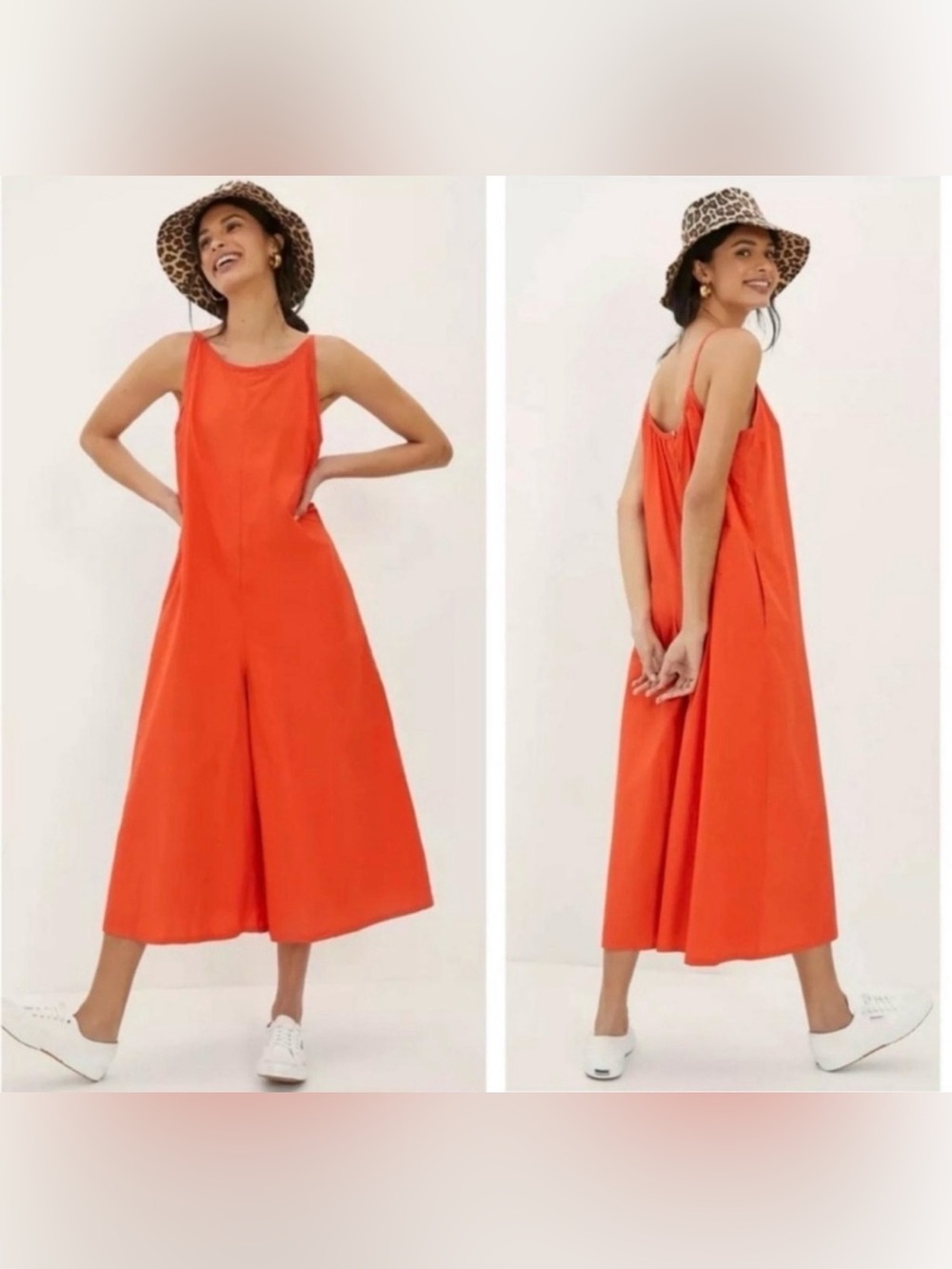 Maeve Anthropologie Chrysanthemum Wide-Leg Jumpsuit